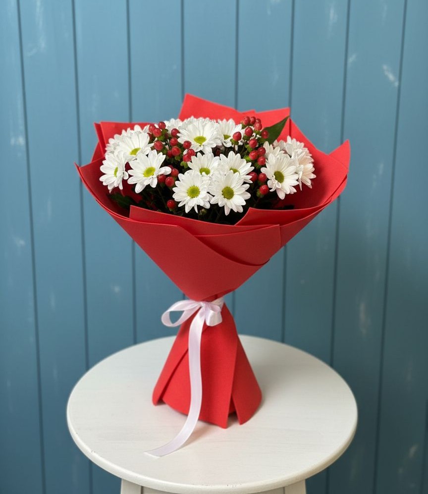 Букет цветов из: Хризантемы в Беслане