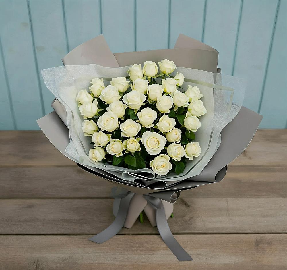Букет Белоснежная нежность в Беслане