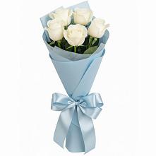 Букет 5 Белых роз Проуд #REPLACE_PRED# Беслане