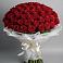 Букет 101 Красная роза Блэк Мэджик в Беслане