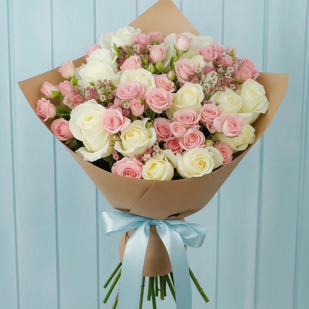 Букет цветов из: Розы в Беслане