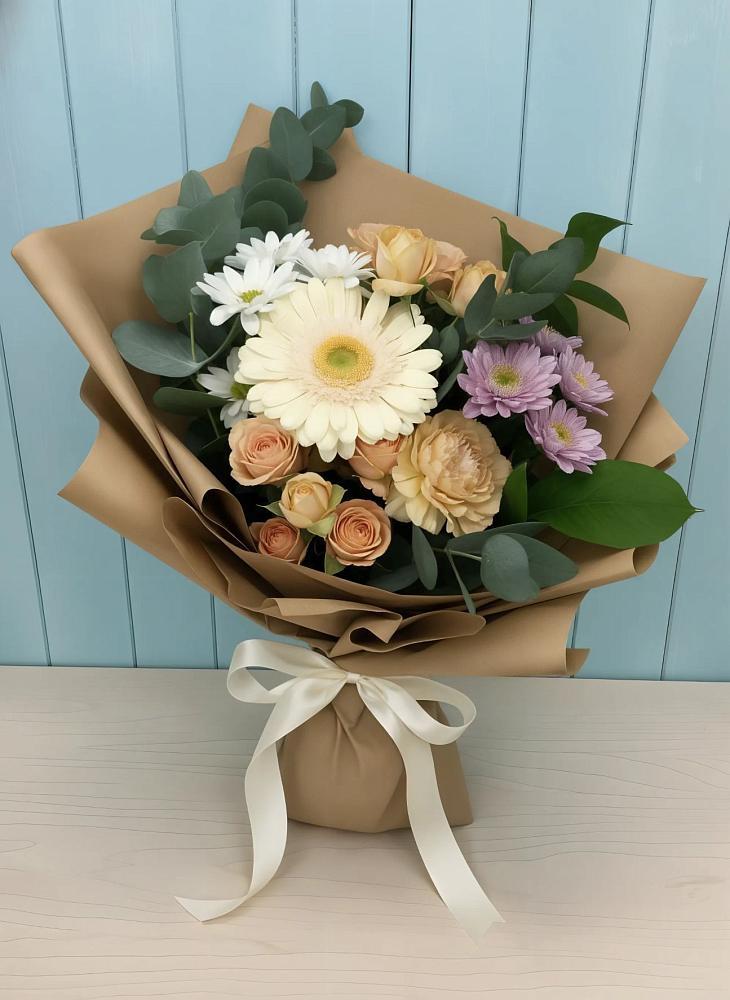 Букет цветов из: Герберы и Хризантемы в Беслане