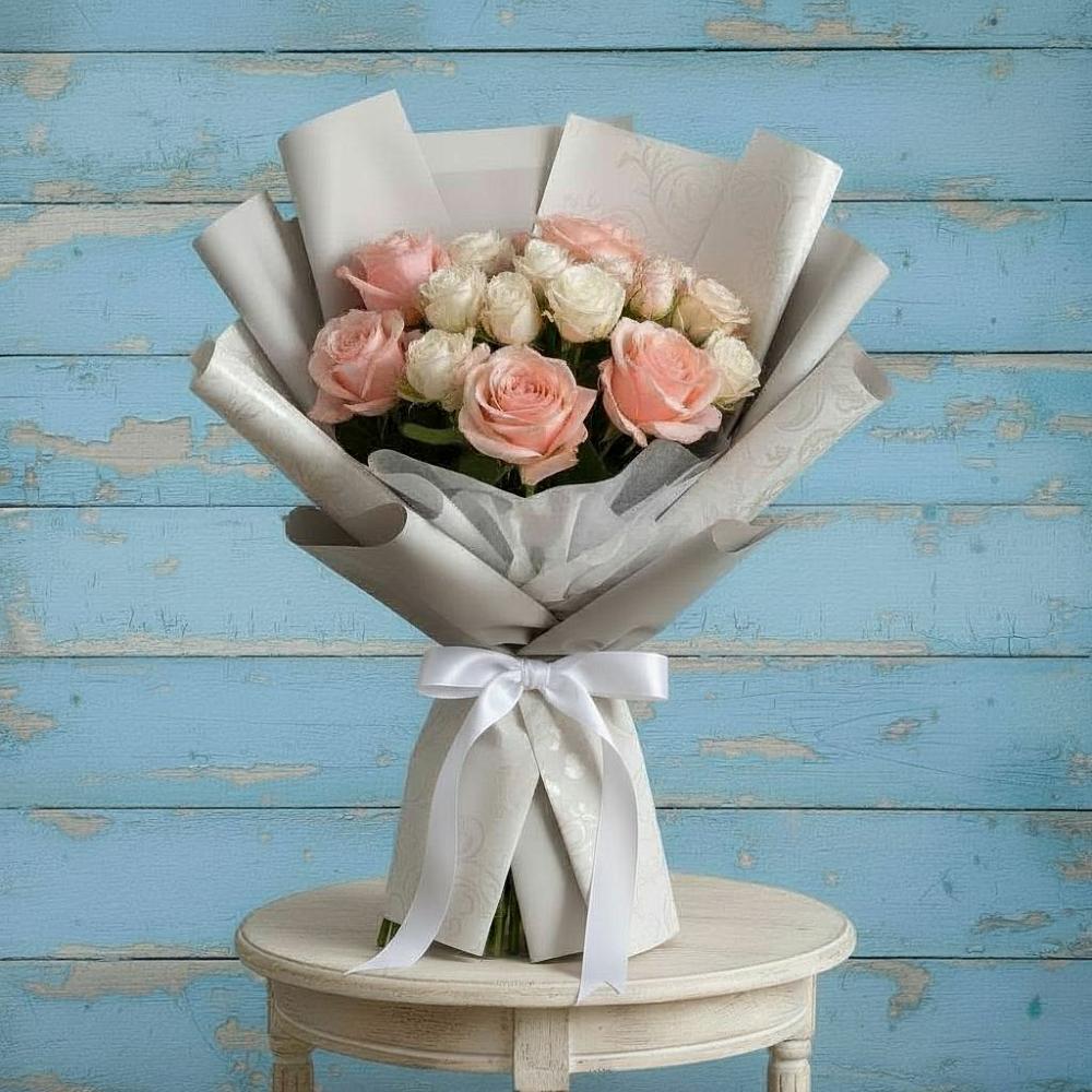 Букет цветов из: Розы в Беслане