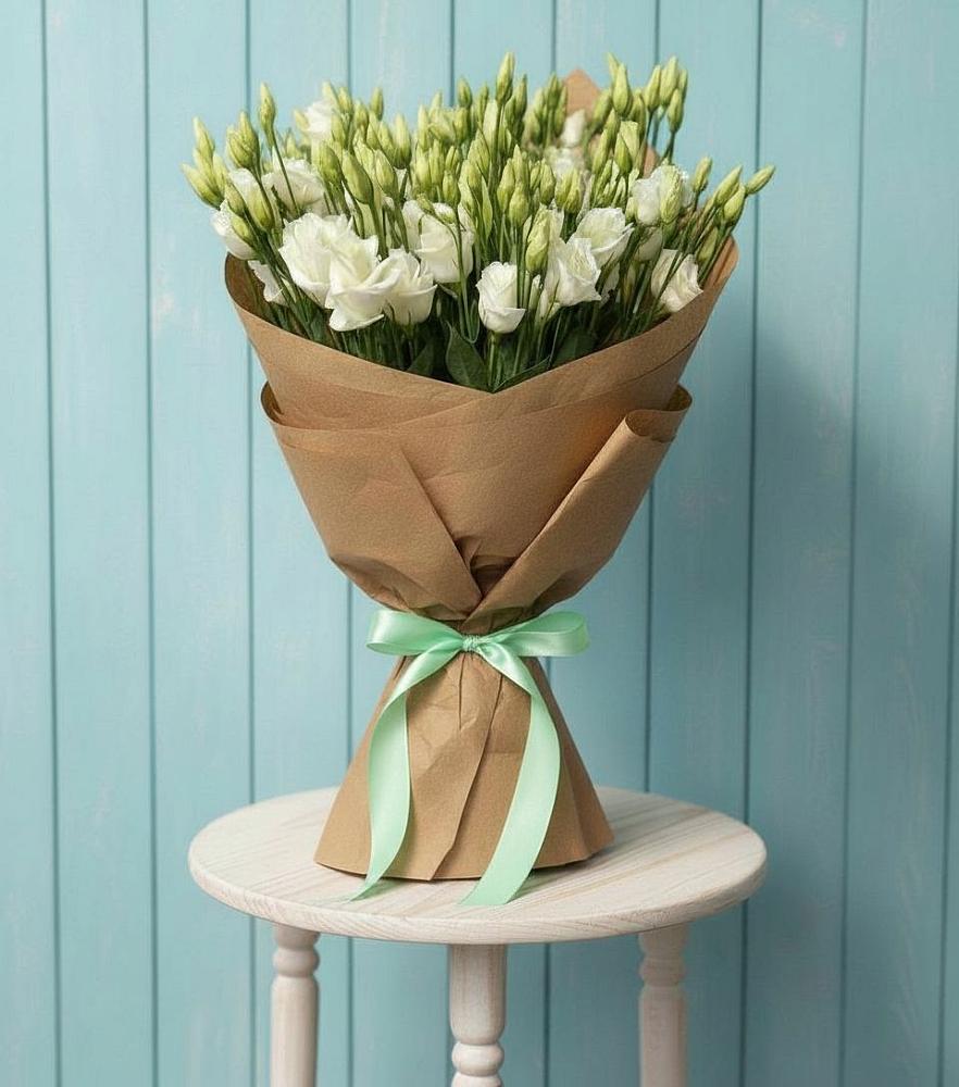 Букет цветов из: Лизиантусы в Беслане