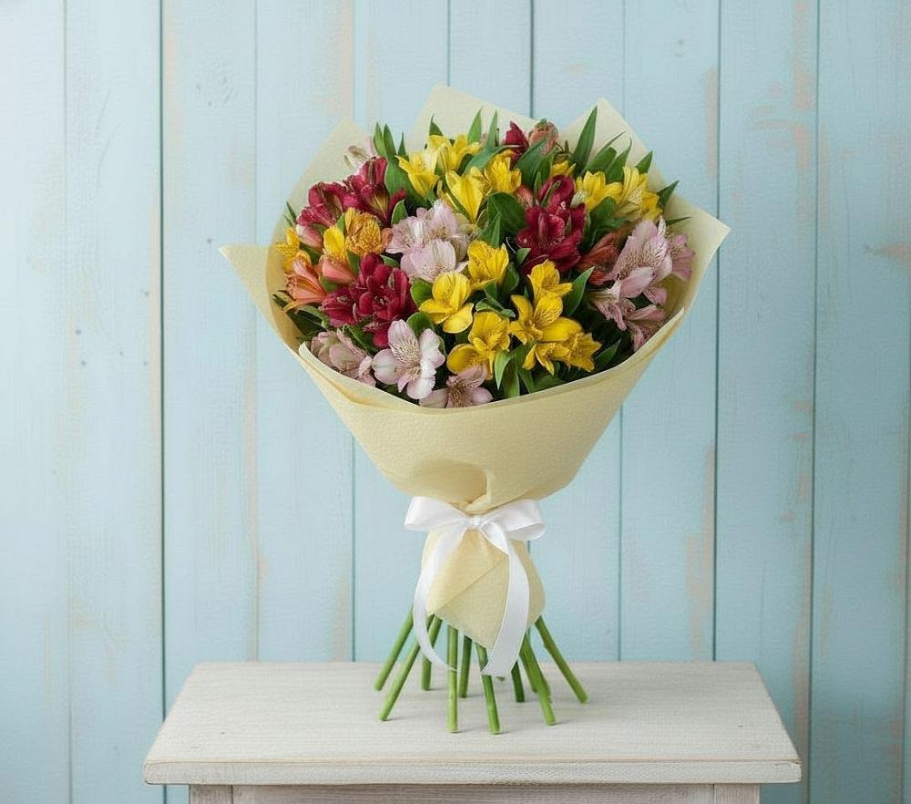 Букет цветов из: Альстромерии в Беслане