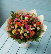 Букет Микс из разноцветных кустовых роз #REPLACE_PRED# Беслане